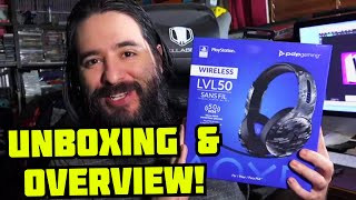 PDP Gaming LVL50 Wireless Stereo Headset for PS4 / PS5! Unboxing and Overview! | 8-Bit Eric