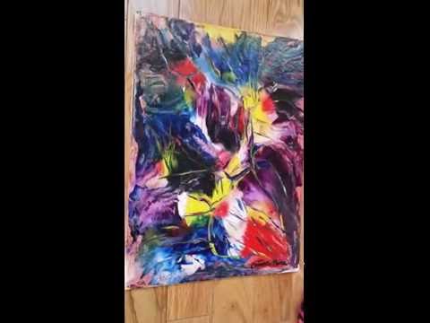 ORIGINAL ABSTRACT ACRYLIC PAINTINGS-by Constance P. ( Connie)