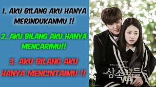 Download lagu Soundtrack drama Korea The Heirs I'm saying Lee Hong Ki hangeul dan terjemahannya !!! mp3