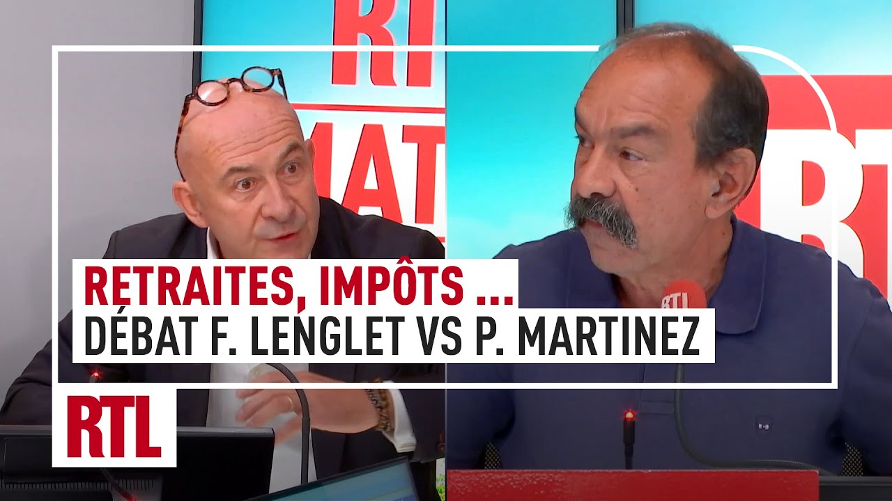 Retraites, impôts ... Le débat entre François Lenglet et Philippe Martinez (intégrale)