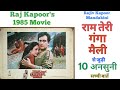 Ram Teri Ganga Maili unknown facts budget Raj kapoor Rajiv Kapoor Mandakini Bollywood 1985 movies