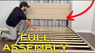How To Assemble Allewie Lift Up Storage Bed Wingback