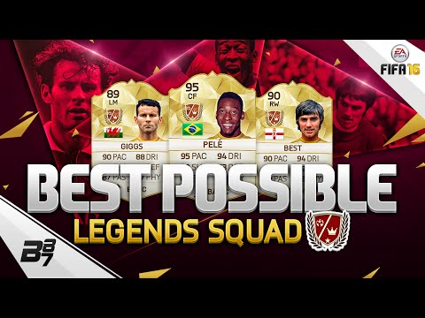 FIFA 16 BEST POSSIBLE LEGENDS SQUAD BUILDER! w/ PELE AND GEORGE BEST! Video