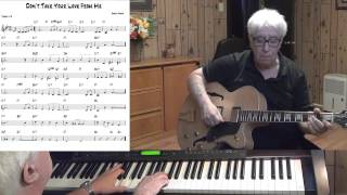 Don't Take Your Love From Me - Jazz guitar & piano cover - Yvan Jacques