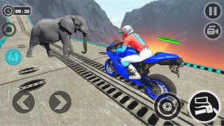 Impossible Motor Bike Tracks 3d - Motor Bike Game - Android Gameplay #2