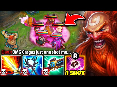 Gragas but I'm so fed I One-Shot Everyone with a single ability... (BARREL = NUKE)