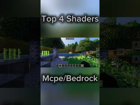 Top 4 Shaders for Minecraft pe || #shaders #vibrant #shorts #viral #mcpe #minecraft #minecraftpe