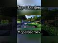Top 4 Shaders for Minecraft pe || #shaders #vibrant #shorts #viral #mcpe #minecraft #minecraftpe