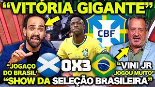 ESCÓCIA 0 X 3 BRASIL | "VINICIUS JR DECIDIU ! UM JOGAÇO da SELEÇÃO BRASILEIRA