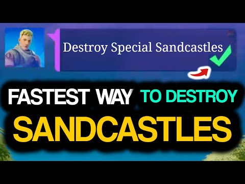 Destroy Special Sandcastles! All 6 SPECIAL SANDCASTLES in Fortnite!