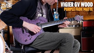 Video thumbnail for No Talking...Just Tones | Vigier GV Wood Purple Fade Matte by Peach Guitars
