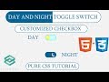 Day Night Toggle Customized Radio Button Pure CSS Tutorial