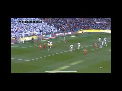 Goal de Stuani - Real Madrid vs Girona 1-1 HD 2019