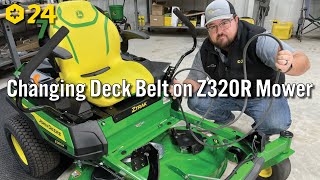 How to Change the Deck Belt on John Deere Z320R Zero Turn