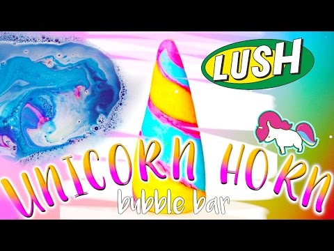 DIY Lush Unicorn Horn + Poop Bubble Bar+ Demo! Video