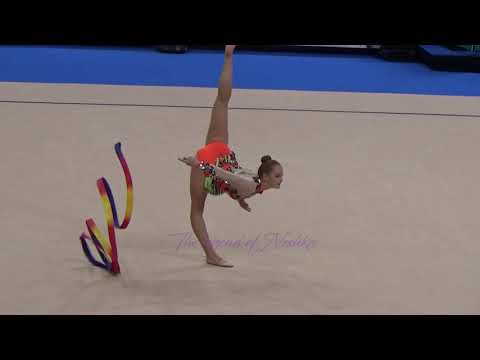 Anastasiya DETKOVA (AUT) ribbon - 2015 Stuttgart worlds Qualifs