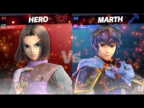 Hyperbolic Smash Ultimate Battles: RoysRevengeFGC (Hero) vs Cipher-X (Marth)