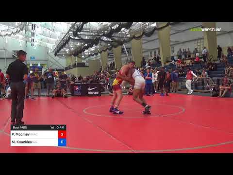 2018 UWW Cadet And U23 Nationals/UWW Cadet Greco-Roman 60 RR Rnd 1 - Phillip Moomey (GEWC) Vs. Mil