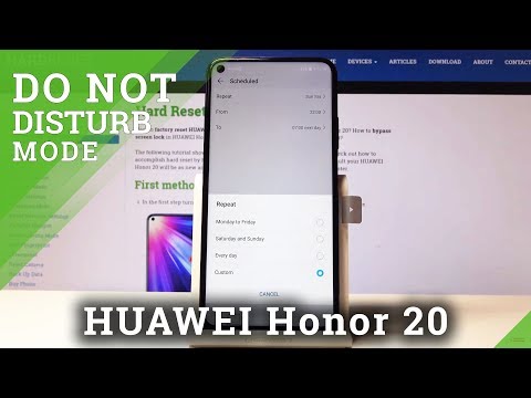 How to Mute Sounds & Vibrations in HUAWEI Honor 20 - Do Not Disturb Mode