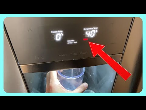 Frigidaire Refrigerator - RESET RED FILTER LIGHT