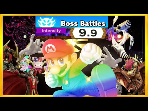 Super Smash Bros. Ultimate - Boss Battles with Mario (All Stages 9.9)
