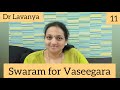 Swaram For Vaseegara By Dr Lavanya Play Back Singer
