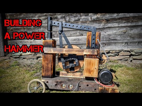 Ich motorisiere meinen Pedal-Schmiedehammer!!! | DIY power hammer! | Subtitled