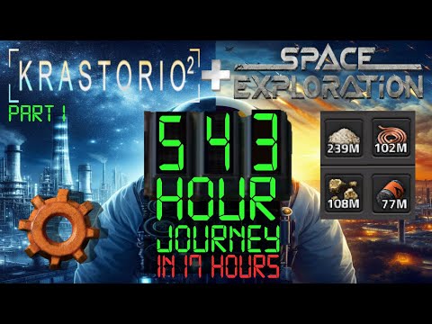 Race Against Time and Space | Full Series [1/2] (Factorio Space Exploration + Krastorio 2)