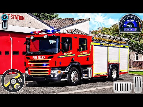 City Hero Firefighter Simulator 3D - New Fire Truck Rescue Driving 3D Game | Android Gameplay