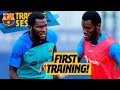 KESSIE MEETS HIS NEW BARÇA TEAM MATES IN TRAINING ??