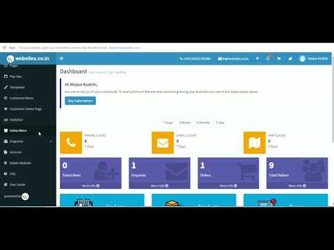 View website subscribers