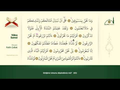 Vâkıa Suresi (Fatih Çollak)