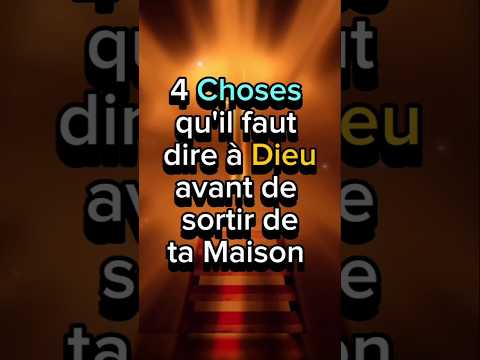 Tell God These 4 Things Before You Leave Your House #prayer #powerful #jesus #trustingod