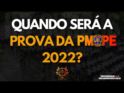 PROVA PMPE NO FINAL DE 2022?