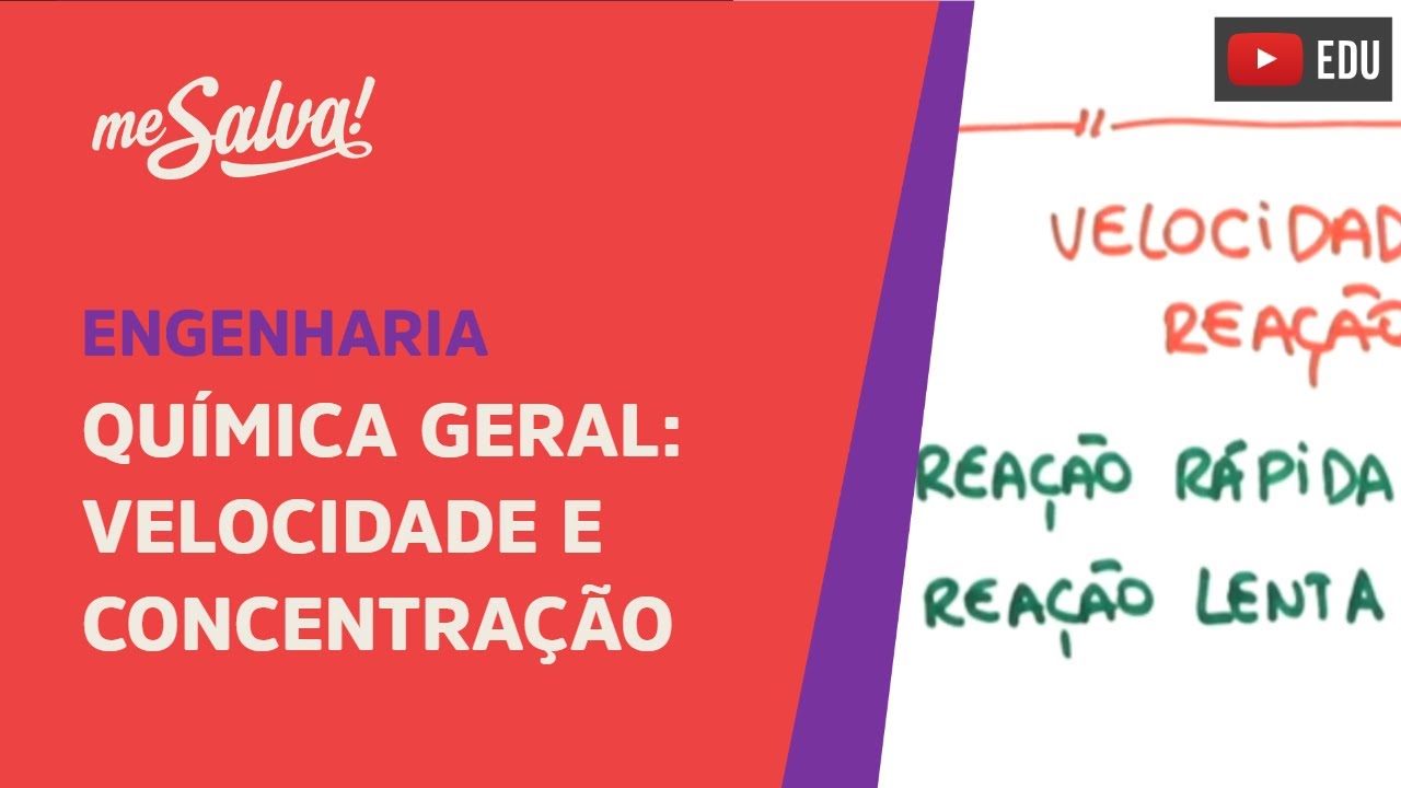 Me Salva! CQU01 - Velocidade e Concentração - Química Geral