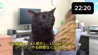 2月の俺のとある1日を猫ミーム再現
