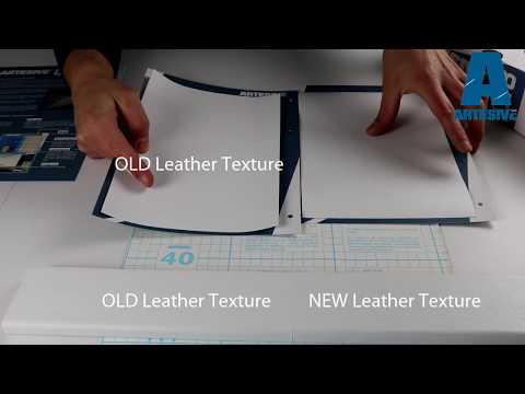 Artesive New White Leather Texture TEC-023 - Difference of embossy