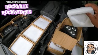 How I transport my Rockwedge uplights