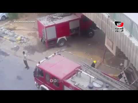 الحماية المدنية تسيطر على حريق مخزن حي الهرم