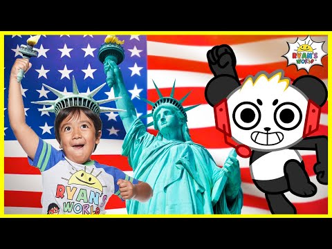 Learn about the Statue Of Liberty for Kids Famous Landmark Facts with Ryan's World!!!