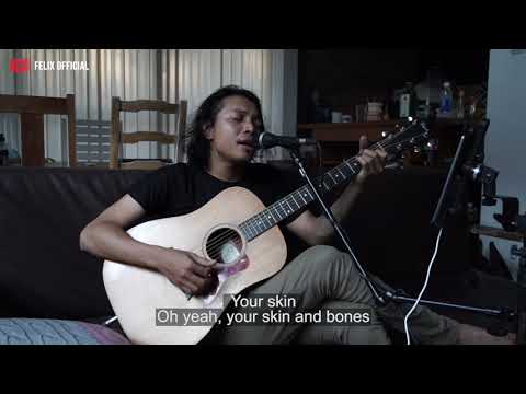 YELLOW COLDPLAY [ LYRIC ] FELIX IRWAN COVER