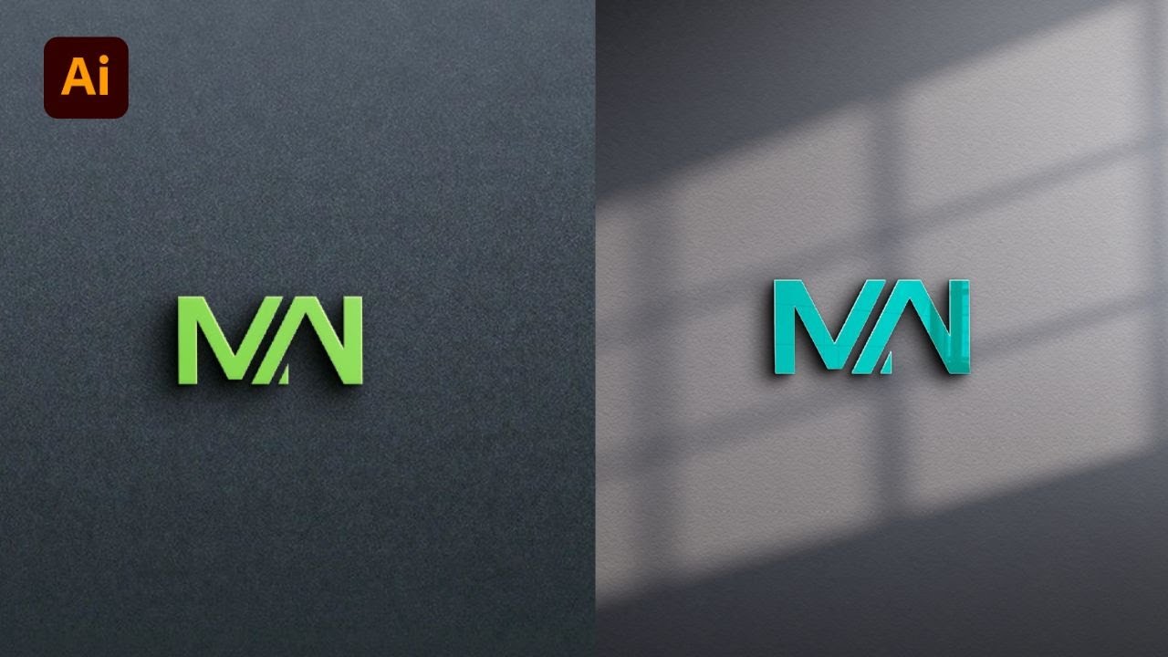 Illustrator Beginner Tutorial | Simple Letter Logos | MW Logo Design In illustrator