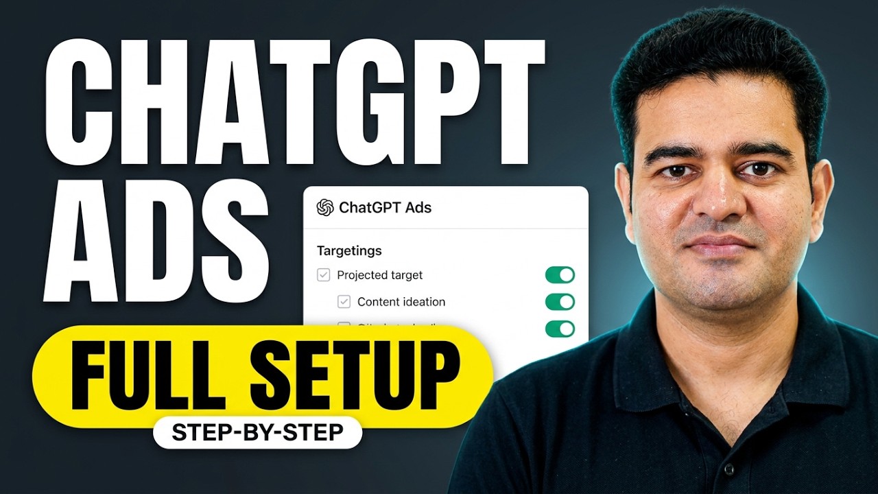 ChatGPT Traffic Ads Full Tutorial 2026 | ChatGPT Ads Campaign Setup in Hindi | #chatgptads