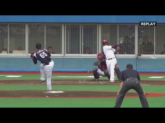 【ファーム】イーグルス・オコエ 直球に振り負けずレフト前へ追加点となるタイムリー!! 2019/9/5 E-M(ファーム)