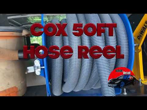 50 ft Cox reel Vacuum hose suction power#detailing#vacuum#hosereel @valuedetail