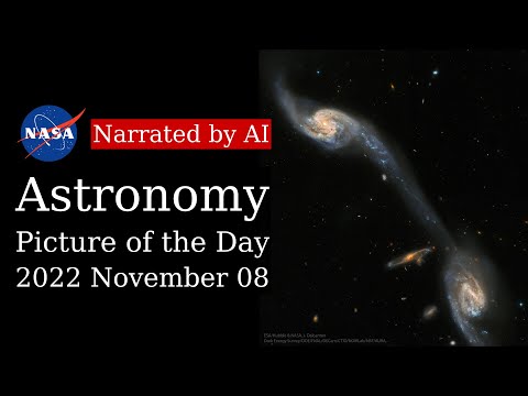 APOD: 2022-11-08 - Galaxies: Wild's Triplet from Hubble (Narrated by Amy)