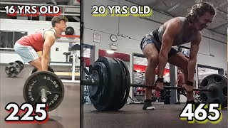 4 Year Deadlift Transformation | 16-20 Years Old