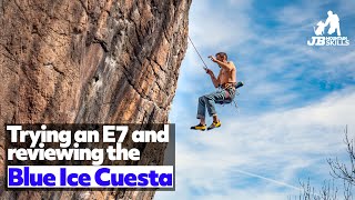 Trying an E7 and reviewing the Blue Ice Cuesta climbing harness, a great all-rounder?