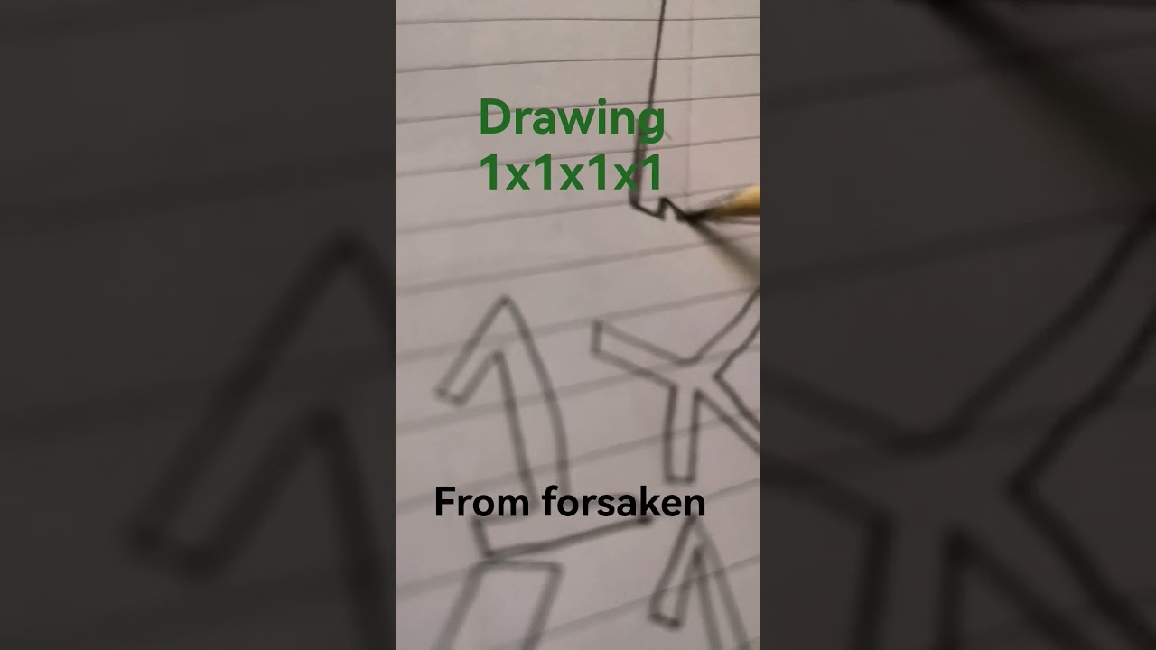 drawing 1x1x1x1 #1x1x1x1 #drawing #forsaken #roblox