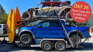 Amazing Bikepacking Day! Trout Creek, Crazy Toy Hauler and HWY 471 ( Day 26 )
